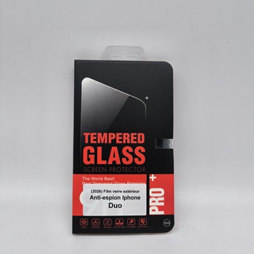 Film Verre Trempé Anti Espion Privacy (écran extérieur) pour Iphone Duo